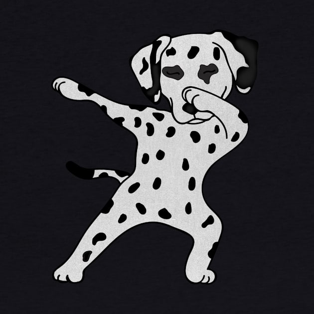 Cute Dabbing Dalmatian dog Dab Dance Gift dots by dukito